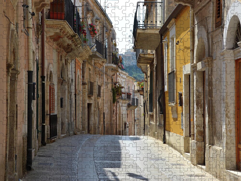 Tranquility Jigsaw Puzzle featuring the photograph Ragusa Street by Karl Borg