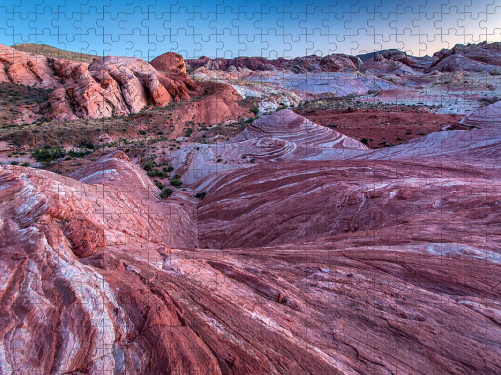 Rainbow Vista Jigsaw Puzzle featuring the photograph Rainbow Vista at Twilight by Pierre Leclerc Photography