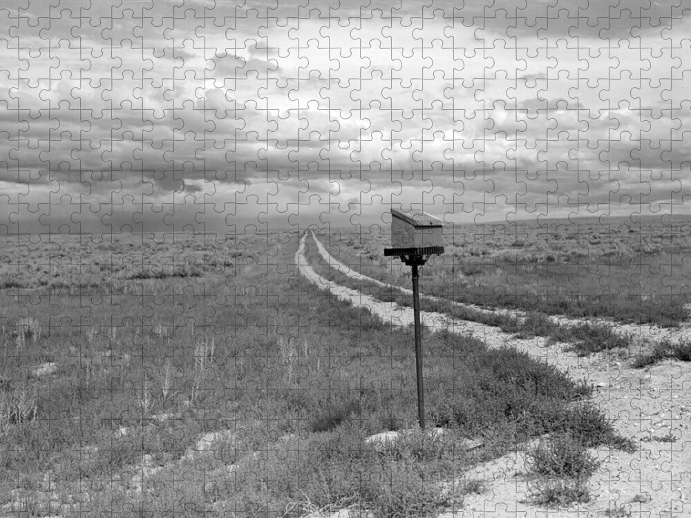 History Jigsaw Puzzle featuring the photograph Ranch Mailbox, 1941 by Science Source