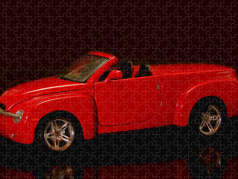 Transportation Jigsaw Puzzle featuring the photograph Red Chevy SSR by Ron Roberts