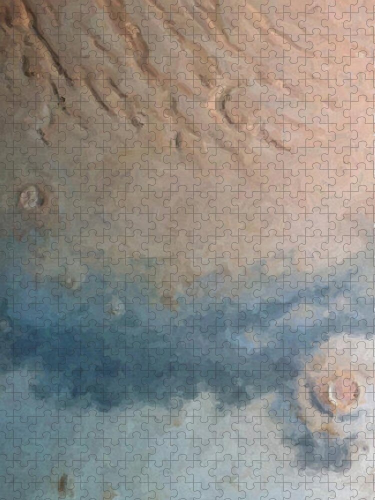 Nature Jigsaw Puzzle featuring the digital art Red Planet 1 by David Hansen