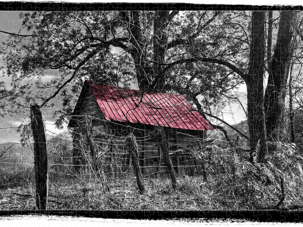 Andrews Jigsaw Puzzle featuring the photograph Red Roof by Debra and Dave Vanderlaan