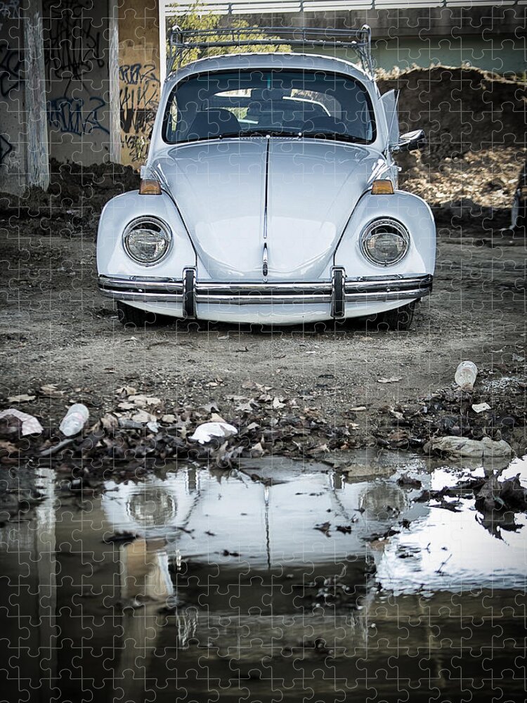 Vw Jigsaw Puzzle featuring the photograph Reflection of the Beetle by Scott Wyatt