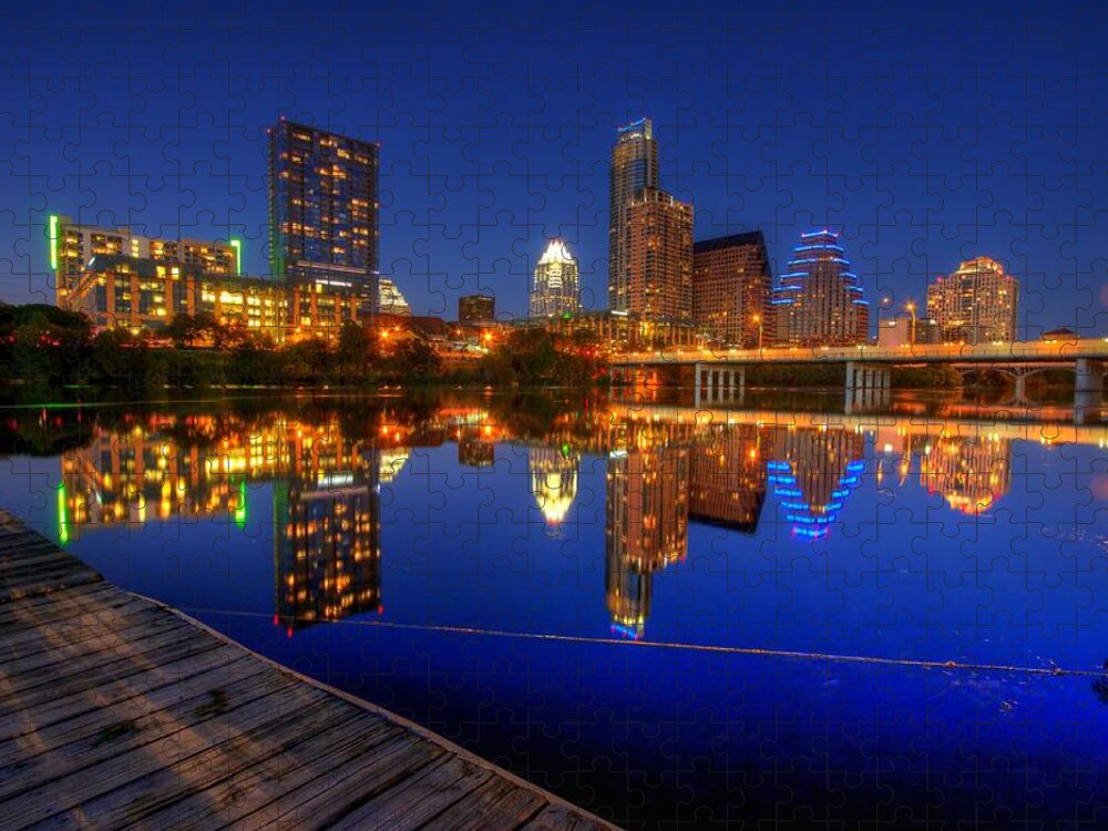 Austin Jigsaw Puzzle featuring the photograph Reflections by Dave Files