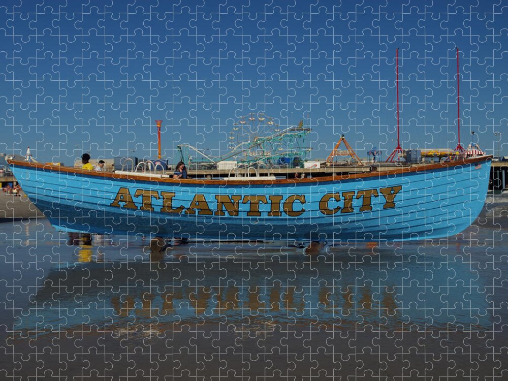 Atlantic City Jigsaw Puzzle featuring the photograph Reflections of Atlantic City by Joshua House