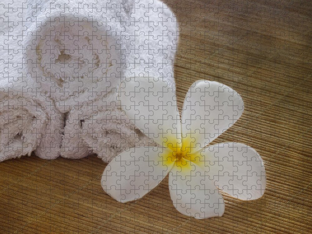  Zen Jigsaw Puzzle featuring the photograph Relax at the Spa by Kim Hojnacki