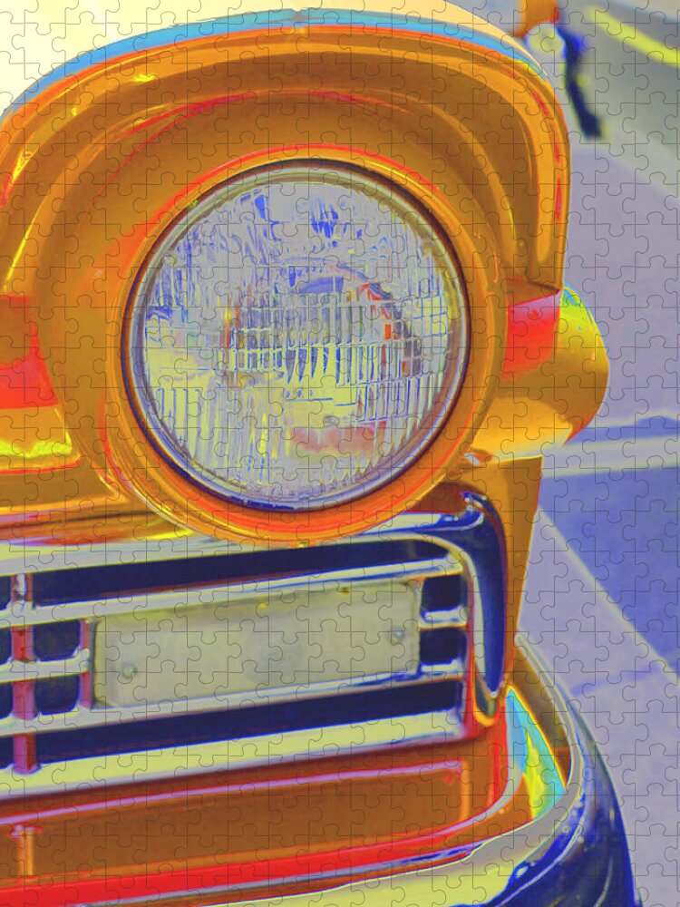 Retro Jigsaw Puzzle featuring the photograph Retro Auto Two by Denise Beverly