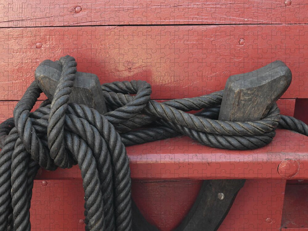 Rope Jigsaw Puzzle featuring the photograph Rigging by Ulrich Kunst And Bettina Scheidulin