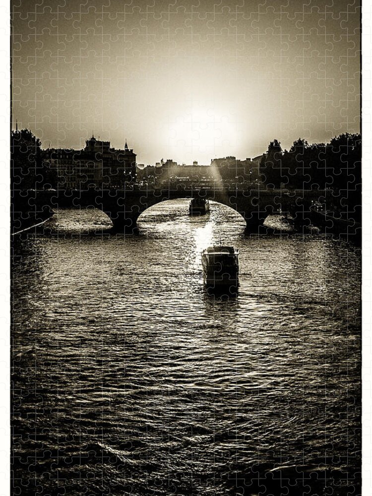 2012 Jigsaw Puzzle featuring the photograph River Views on the Seine by Lenny Carter