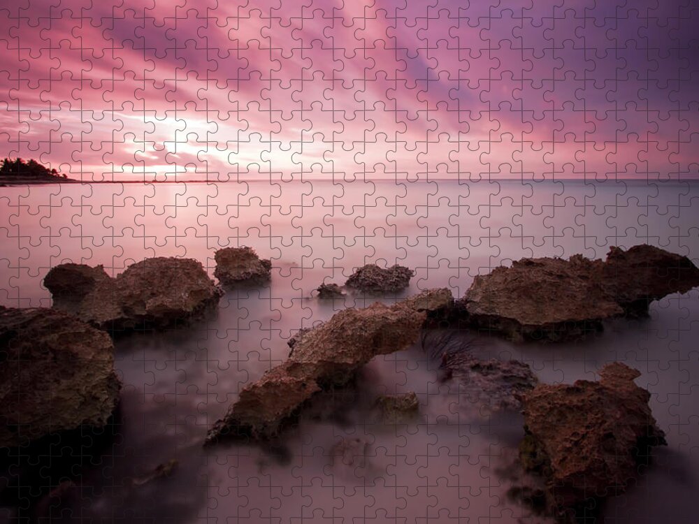 3scape Photos Jigsaw Puzzle featuring the photograph Riviera Maya Sunrise by Adam Romanowicz
