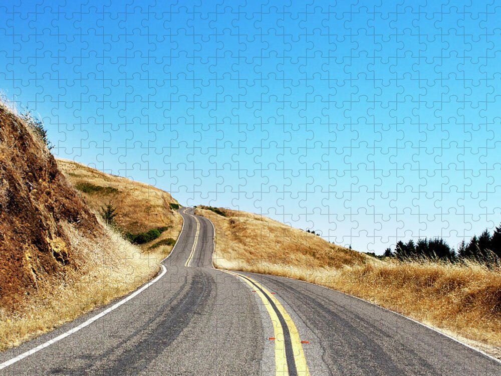 Tranquility Jigsaw Puzzle featuring the photograph Road by Geri Lavrov