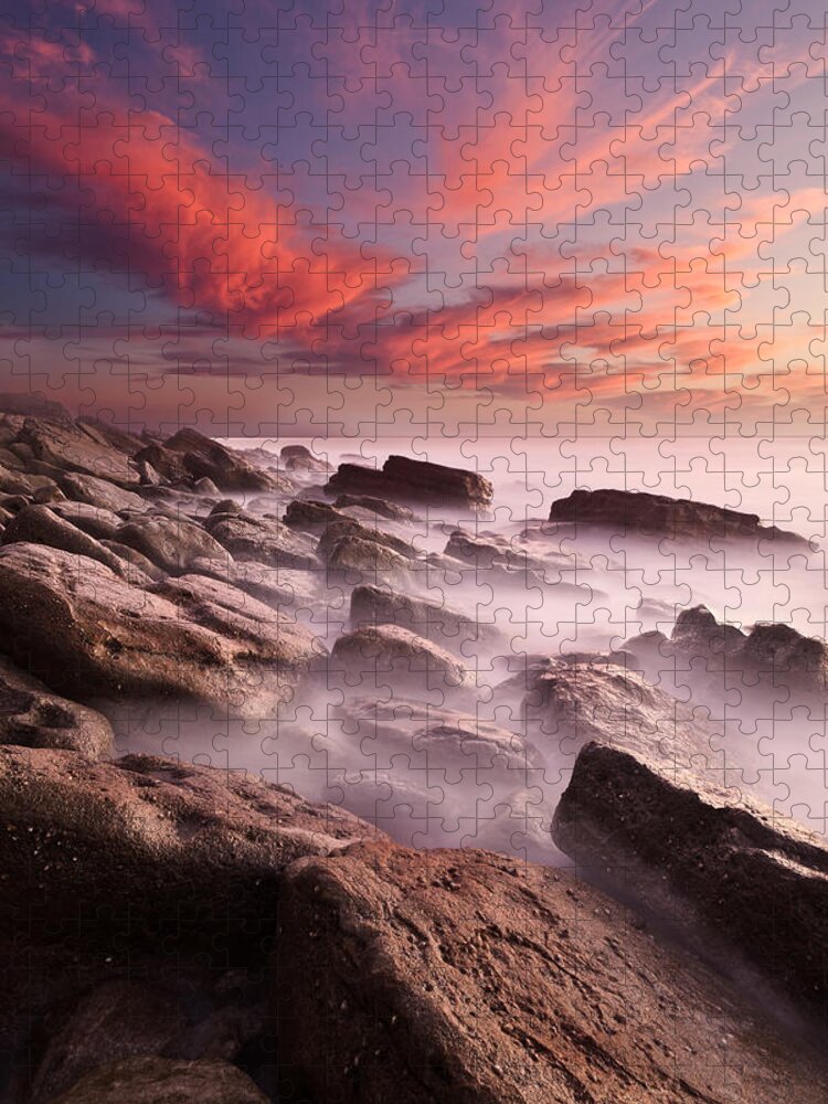 Rocks Jigsaw Puzzle featuring the photograph Rock caos by Jorge Maia