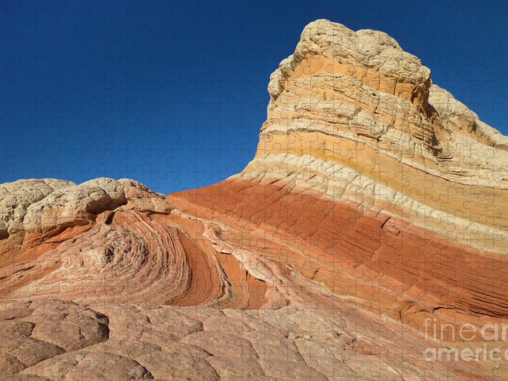 00559280 Jigsaw Puzzle featuring the photograph Rock Formation Vermillion Cliffs N M by Yva Momatiuk John Eastcott