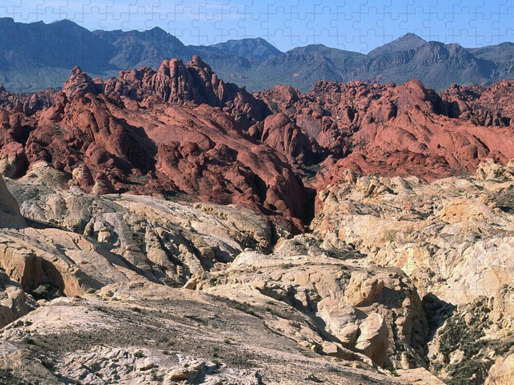Toughness Jigsaw Puzzle featuring the photograph Rock Formations In White Domes Area by John Elk