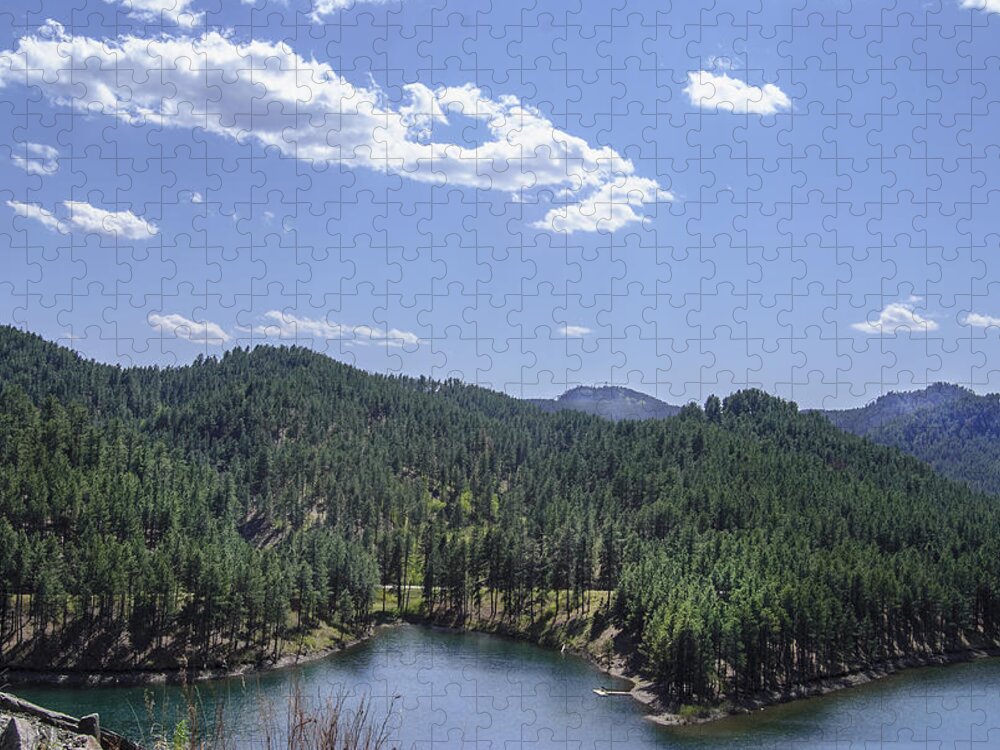Lake Jigsaw Puzzle featuring the photograph Rocky Mountain Lake by Judy Hall-Folde