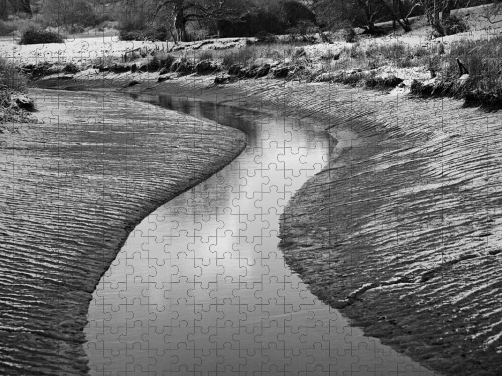 Landscape Jigsaw Puzzle featuring the photograph Roman River Bend by David Davies