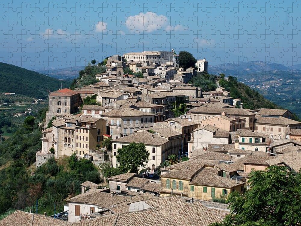 Arpino Jigsaw Puzzle featuring the photograph Rooftops of the Italian City by Dany Lison
