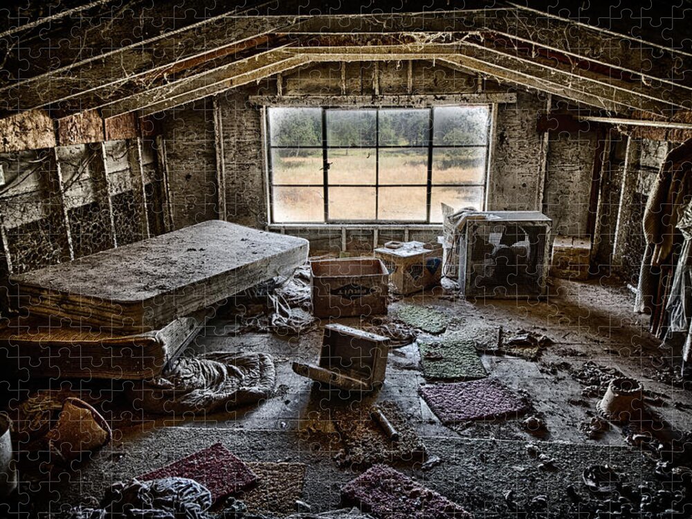 Attic Jigsaw Puzzle featuring the photograph Room With A View by Robert Woodward