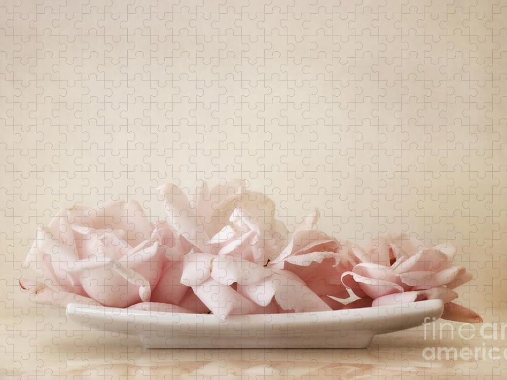 Delicate Jigsaw Puzzle featuring the photograph Roses by Priska Wettstein