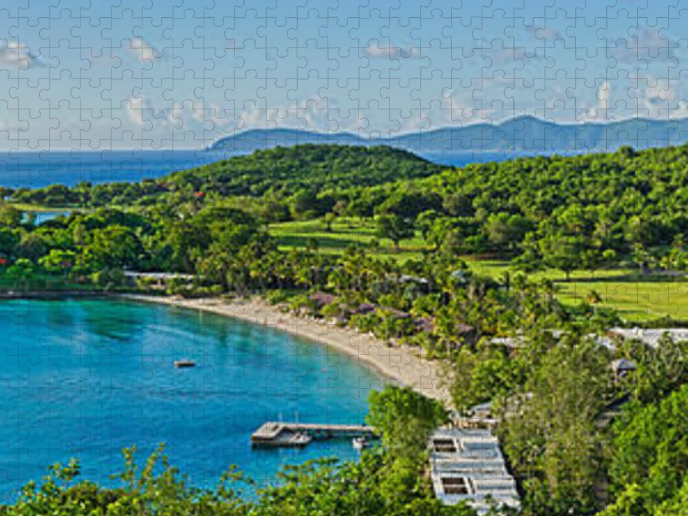 Photography Jigsaw Puzzle featuring the photograph Rosewood Resort On An Island, Caneel by Panoramic Images