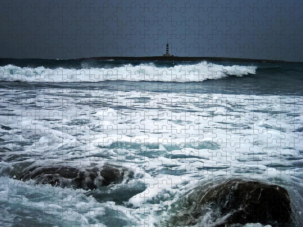Sea Jigsaw Puzzle featuring the photograph Coastal Storm by Steve Ball