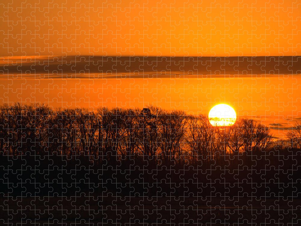 Roxanna Jigsaw Puzzle featuring the photograph Roxanna Sunrise by Bill Swartwout