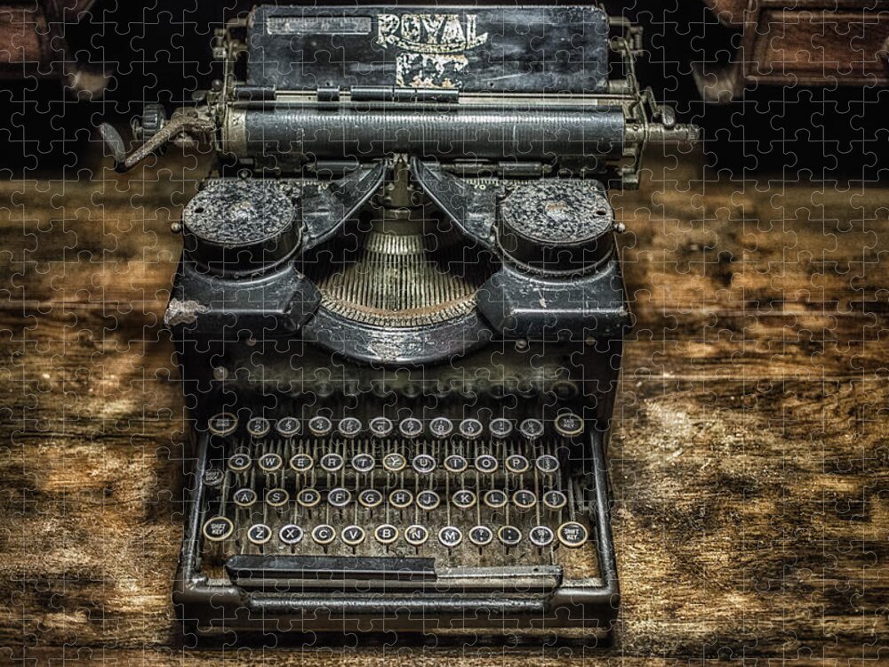 Typewriter Jigsaw Puzzle featuring the photograph Royal Typewriter by Nigel R Bell