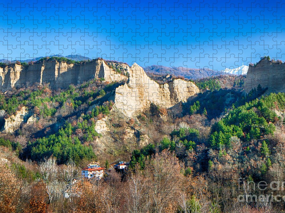 Bulgaria Jigsaw Puzzle featuring the photograph Rozhen Monastery Bulgaria by Jivko Nakev