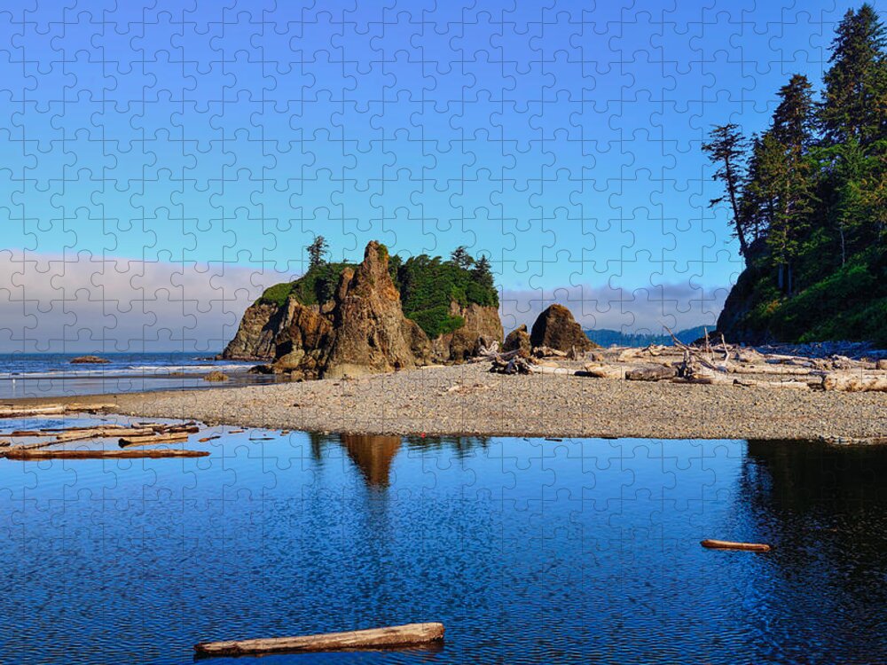 Olympic National Park Jigsaw Puzzle featuring the photograph Ruby Beach by Greg Norrell
