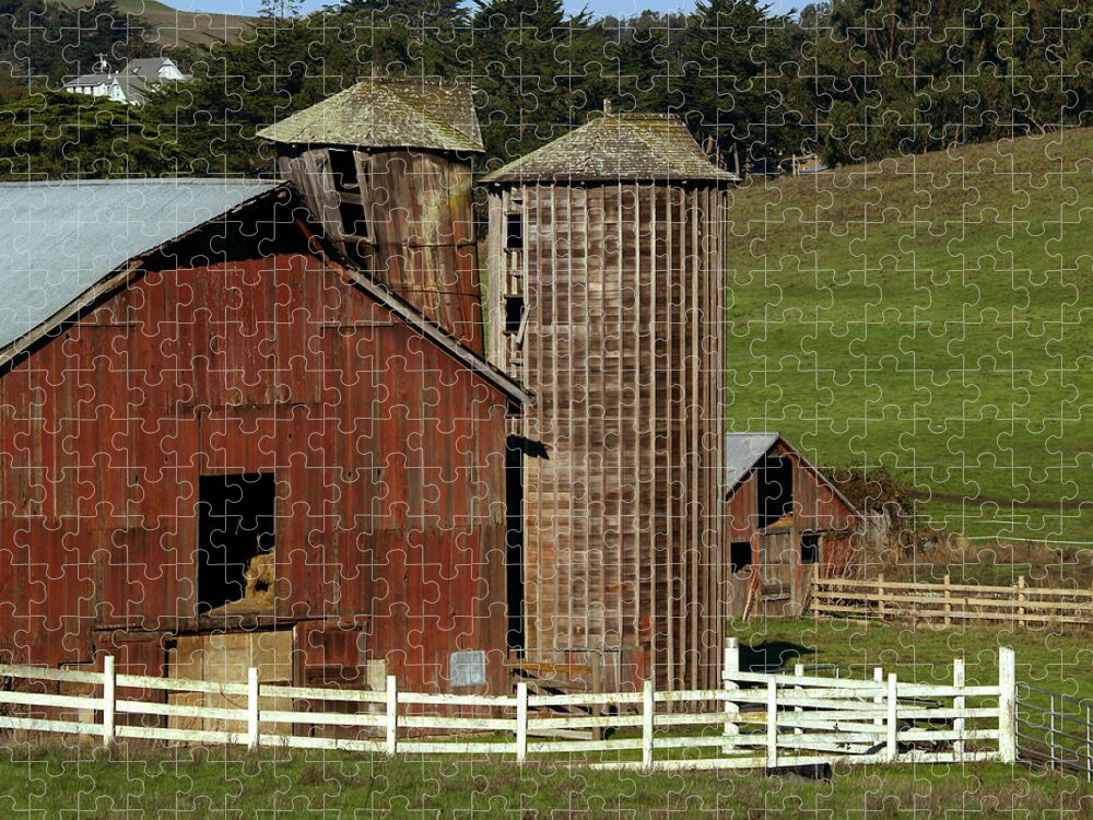 Barn Jigsaw Puzzle featuring the photograph Rural Barn by Bill Gallagher
