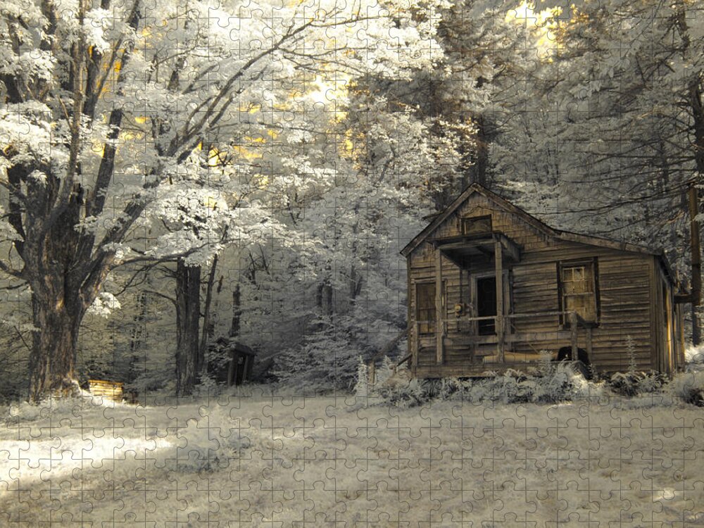 Cabin Jigsaw Puzzle featuring the photograph Rustic Cabin by Luke Moore