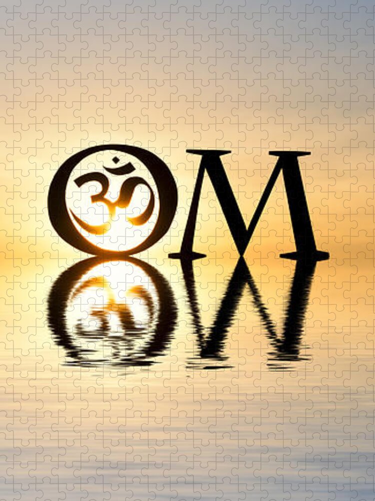 Om Jigsaw Puzzle featuring the photograph Sacred AUM by Tim Gainey