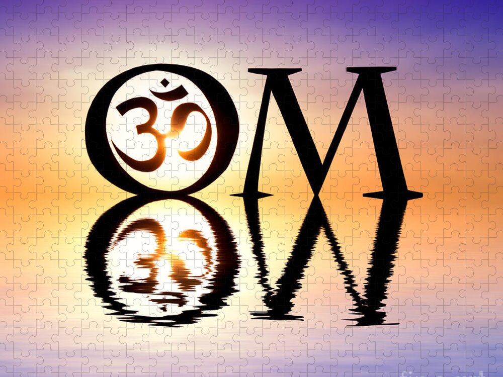 Om Jigsaw Puzzle featuring the photograph Sacred OM by Tim Gainey
