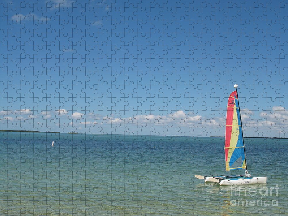 Sailing Jigsaw Puzzle featuring the photograph Sailing At Key Largo by Christiane Schulze Art And Photography