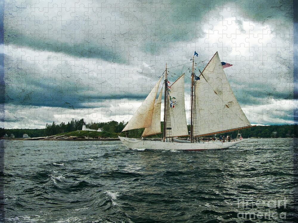 Tall Jigsaw Puzzle featuring the photograph Sailing Away by Alana Ranney