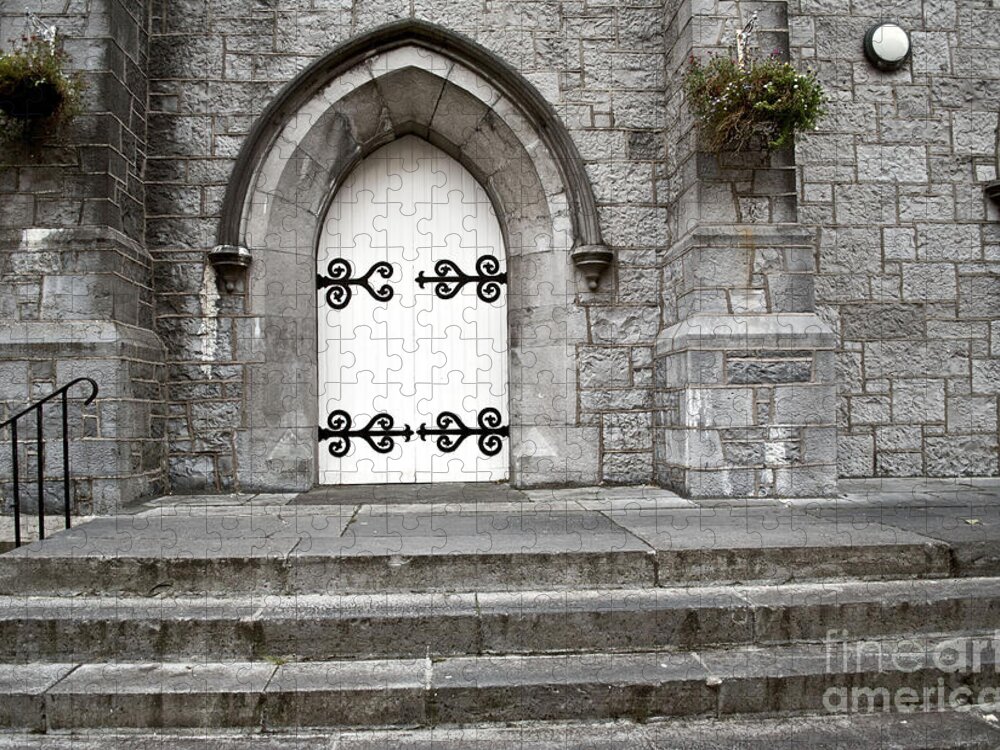 Ireland Digital Photography Jigsaw Puzzle featuring the digital art Saint Nichols Church of Ireland by Danielle Summa