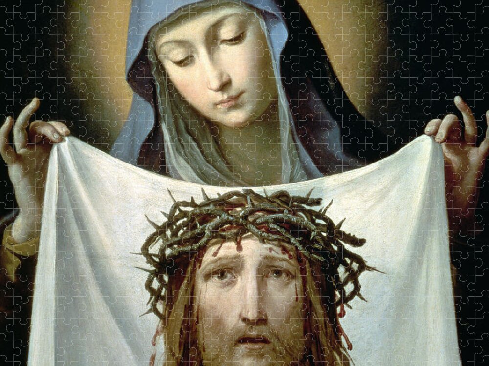 Son Of God Jigsaw Puzzle featuring the painting Saint Veronica by Guido Reni