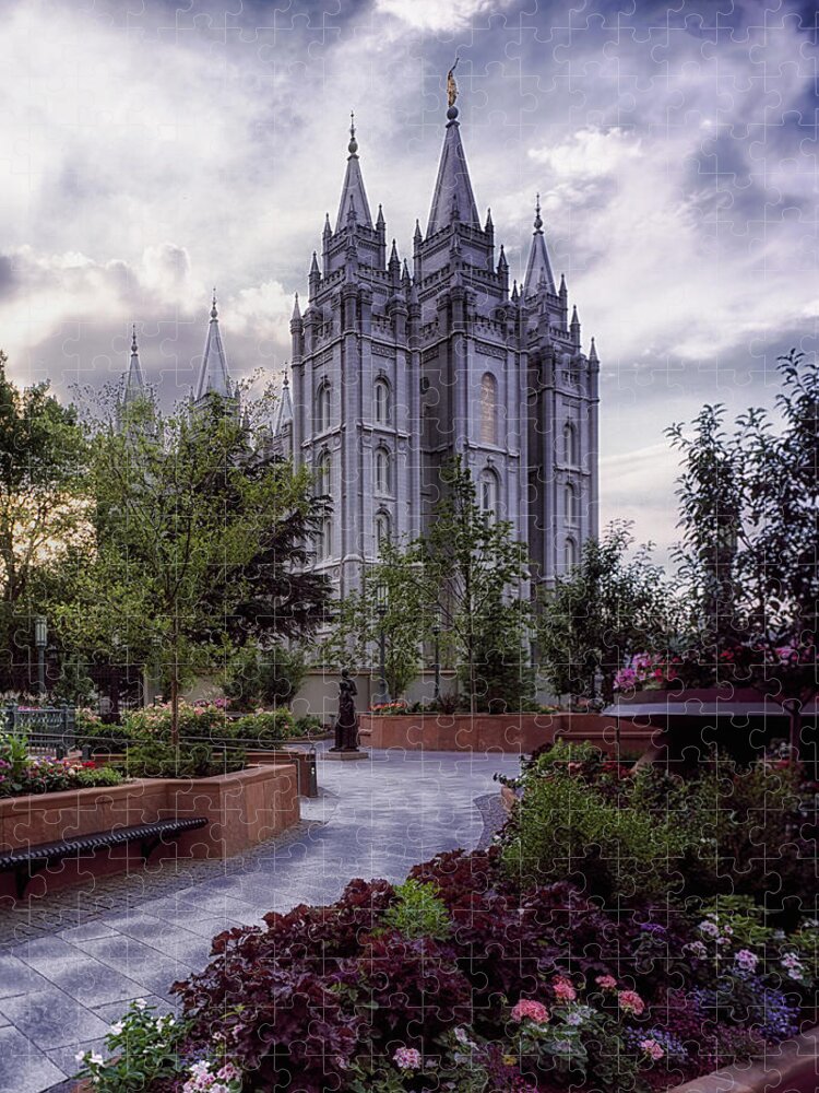 Salt Lake Temple Jigsaw Puzzle featuring the photograph Salt Lake Temple by Mountain Dreams