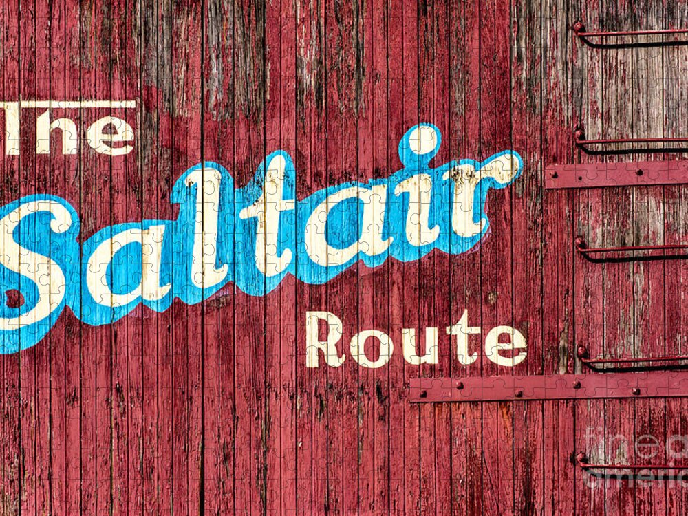 Saltair Route Jigsaw Puzzle featuring the photograph Saltair Route - Historic Salt Lake City Railroad by Gary Whitton