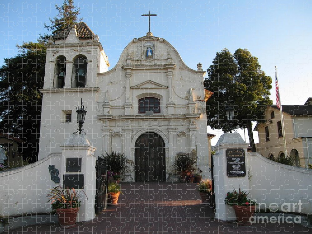 Monterey Jigsaw Puzzle featuring the photograph San Carlos Cathedral by James B Toy