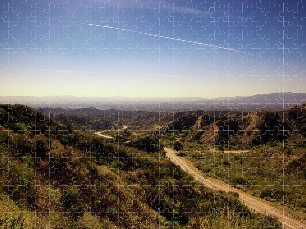 Population Explosion Jigsaw Puzzle featuring the photograph San Fernando Valley Of Los Angeles by Pastorscott