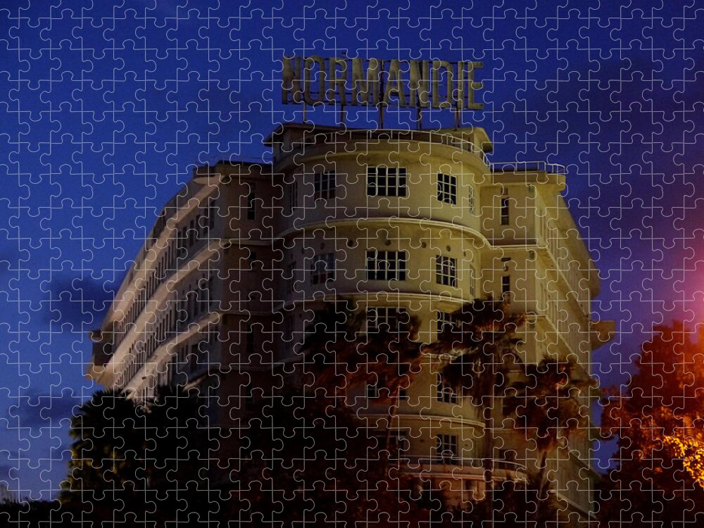 Richard Reeve Jigsaw Puzzle featuring the photograph San Juan - Normandie Hotel by Richard Reeve