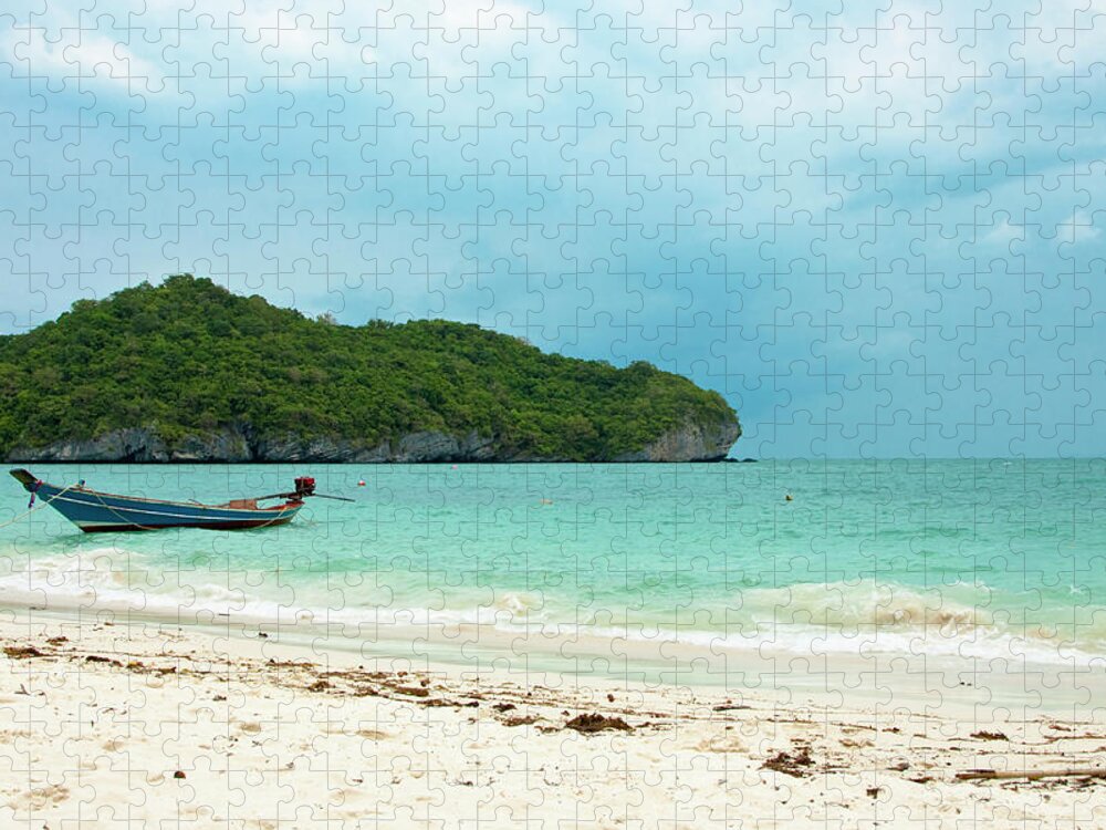 Tranquility Jigsaw Puzzle featuring the photograph Sandy Beach by Farzan Bilimoria