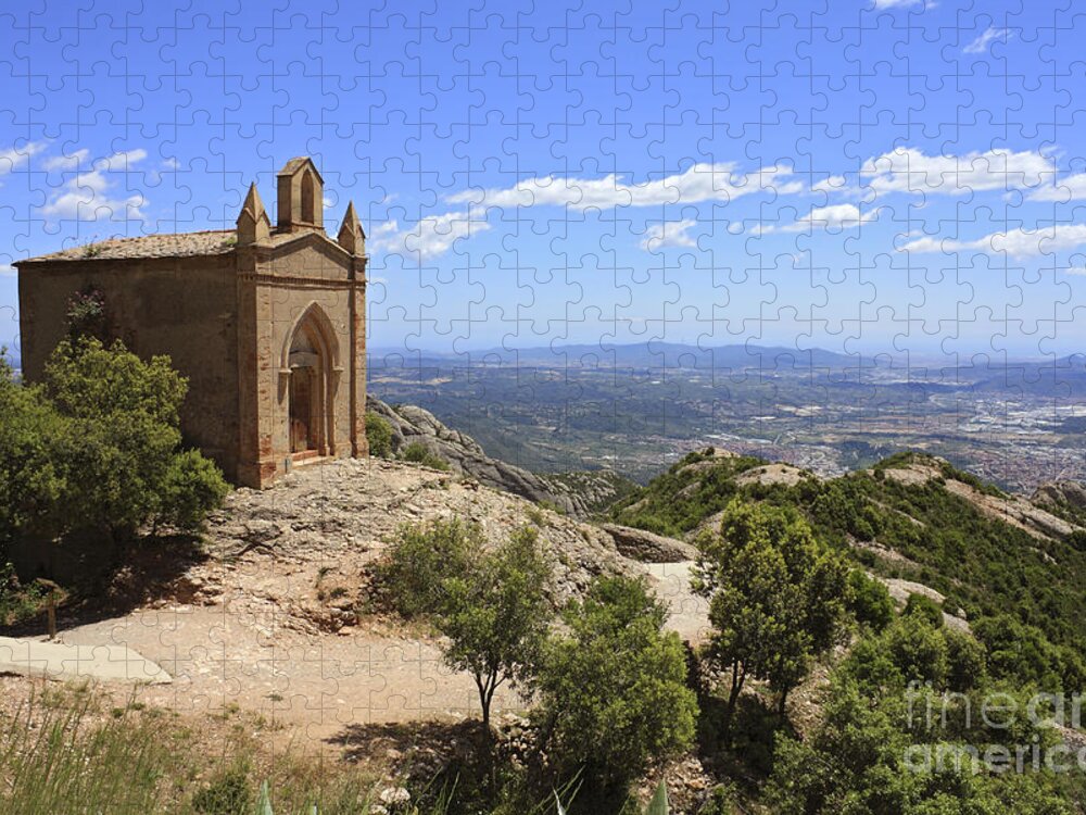 Chapel Jigsaw Puzzle featuring the photograph Sant Joan Chapel Spain by Julia Gavin