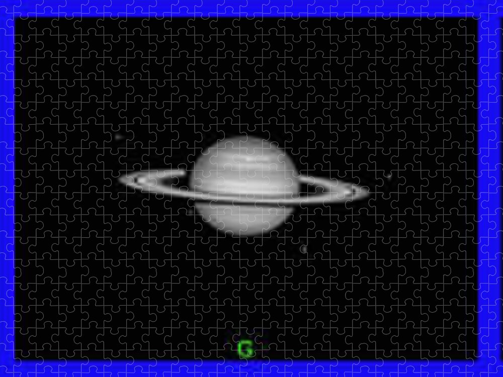 Saturn Jigsaw Puzzle featuring the photograph Saturn On 05-31-11 by John Chumack