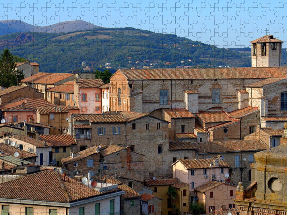 Perugia Jigsaw Puzzle featuring the photograph Scenic Overlook Perugia by Caroline Stella