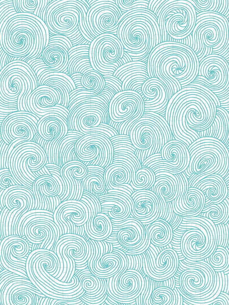 Curve Jigsaw Puzzle featuring the digital art Seamless Pattern Of Doodle Swirls And by Beastfromeast