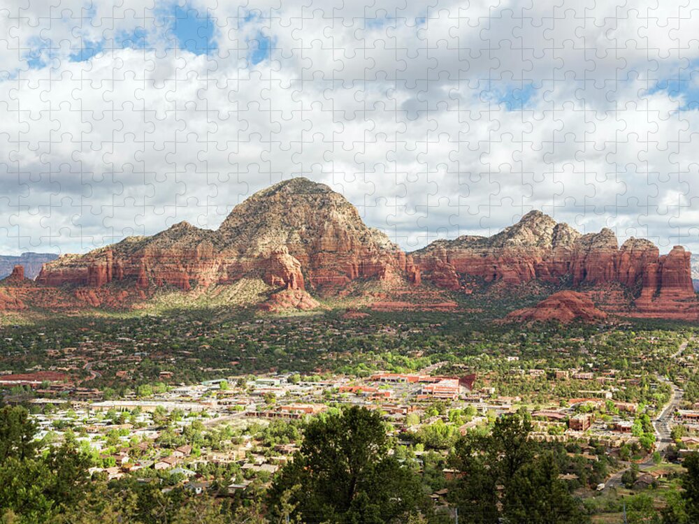 Scenics Jigsaw Puzzle featuring the photograph Sedona, Arizona, From Above by Picturelake