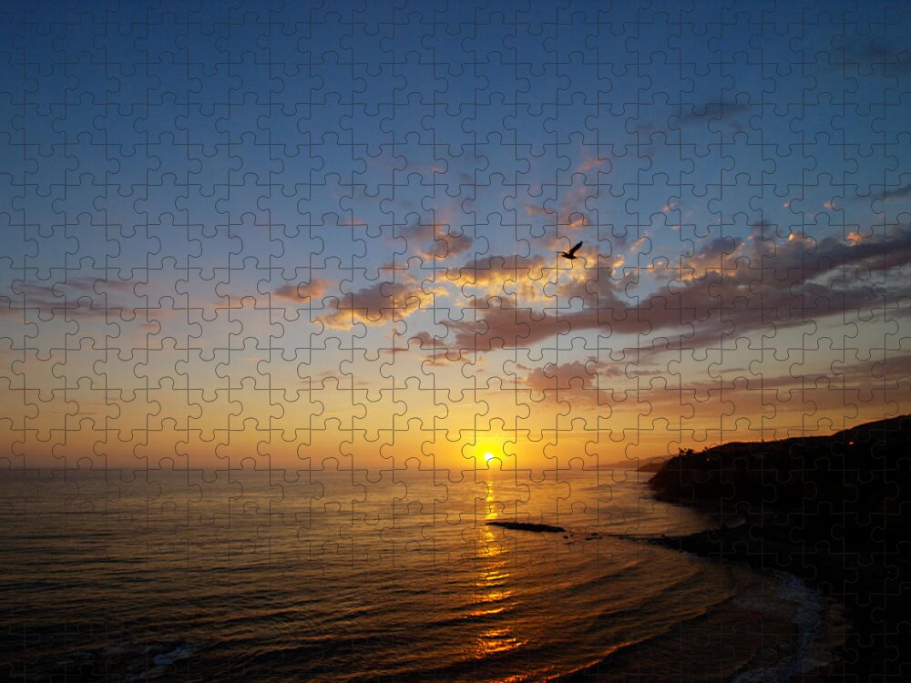 Sunset Jigsaw Puzzle featuring the photograph September Sunday Sunset by Joe Schofield