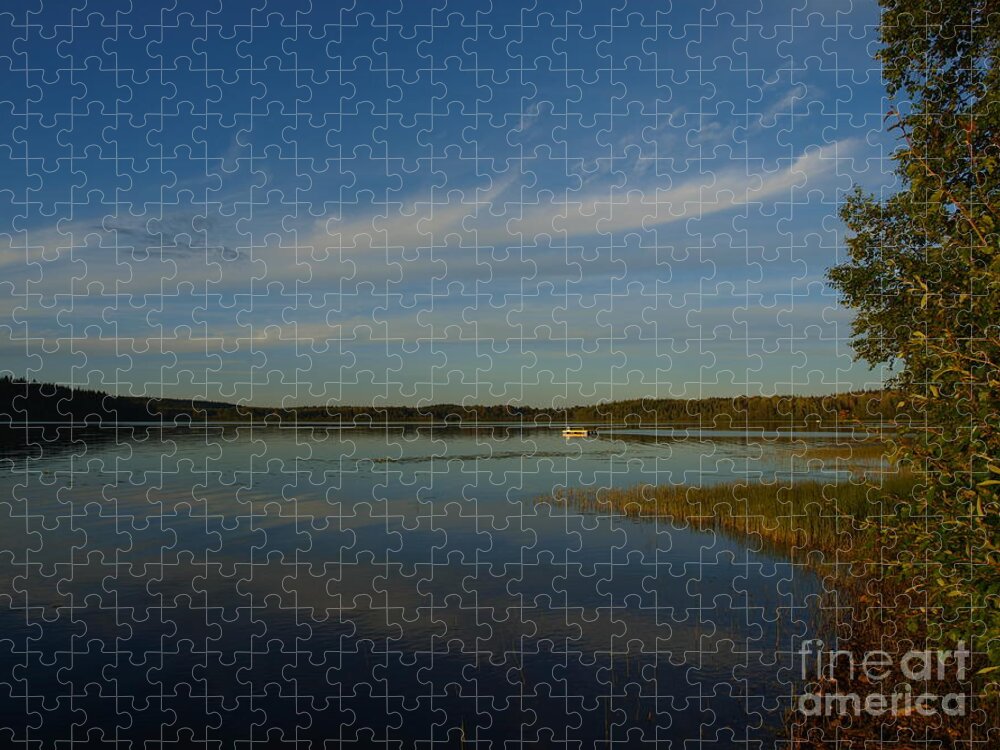 Clouds Jigsaw Puzzle featuring the photograph Serene Dive by Vivian Martin